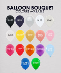 10 Balloon Bouquet (Various Colours Available)