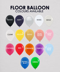 20 Floor Balloons (Various Colours)