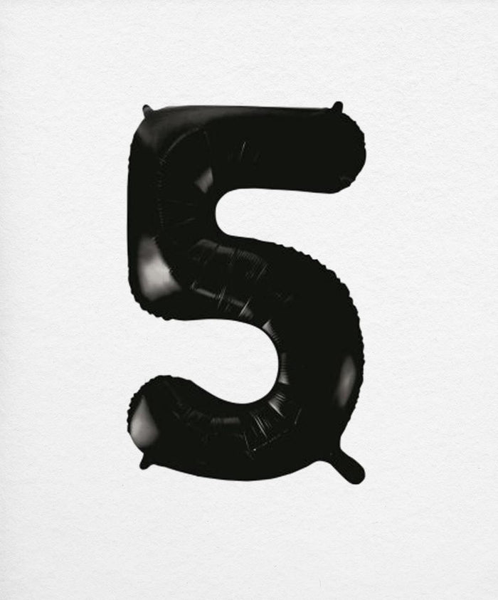 Foil Number 5 (Various Colours Available)