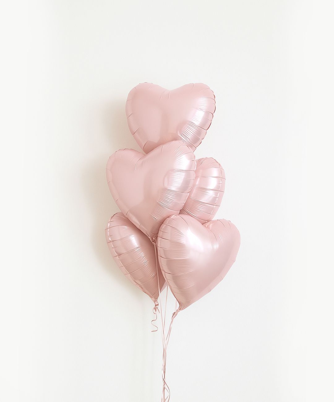 5 Foil Heart Balloon Bouquet (Various Colours Available)