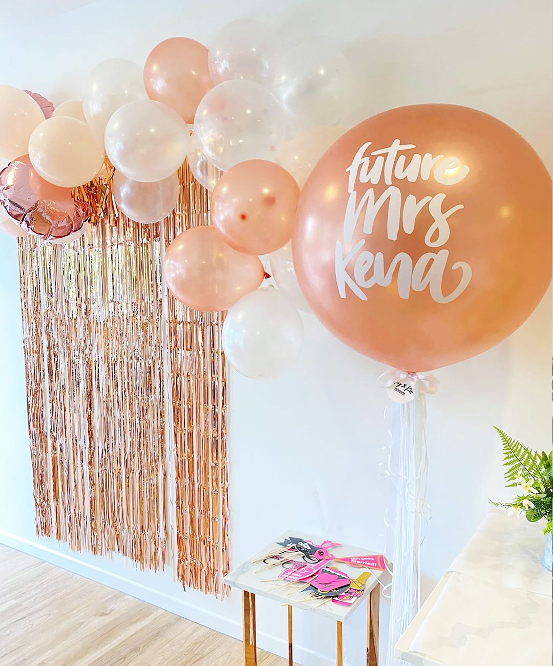 Rose Gold & White